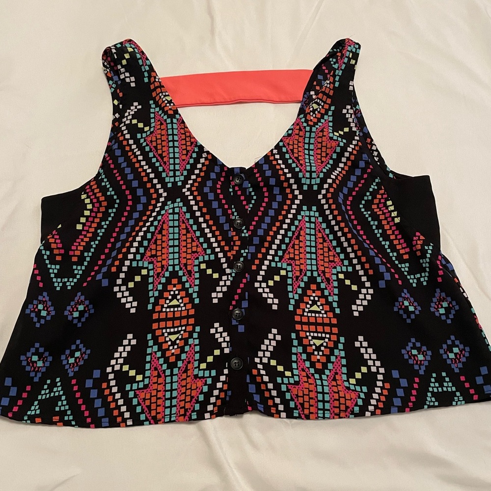 Colorful Tank Crop-top, Size M